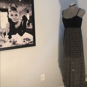 Semi-sheer maxi dress